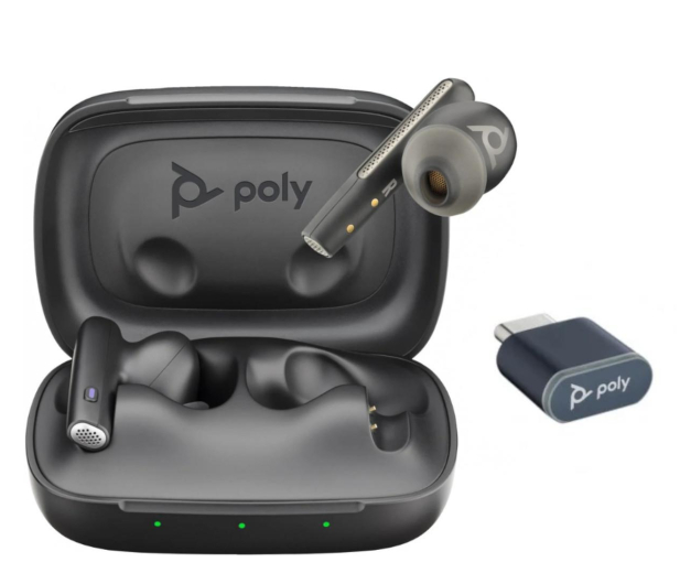 Poly Voyager Free 60 UC M Carbon Black Earbuds +BT700 - 1237070 - zdjęcie